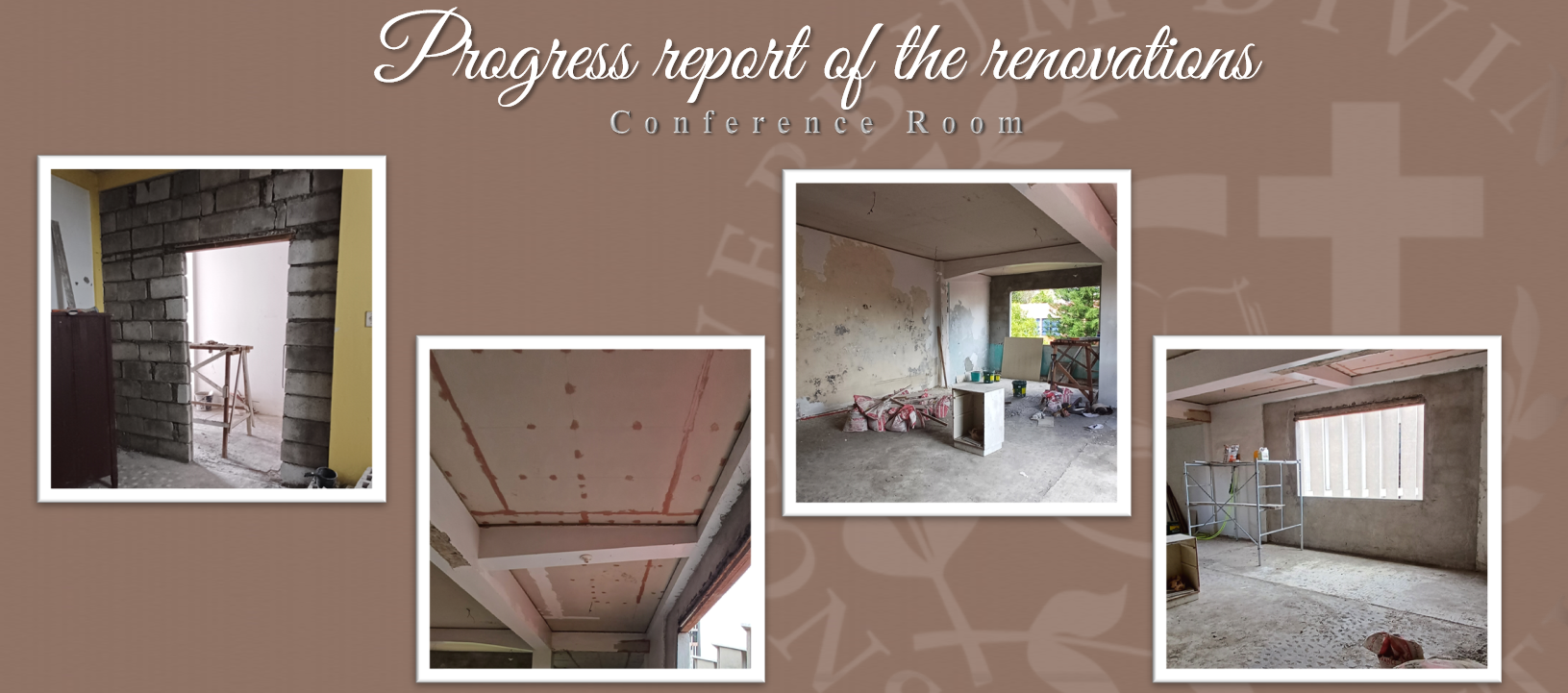 Progress report on the Renovations (Conference Room)
